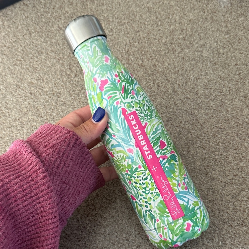 Starbucks Lilly Pulitzer Green and Pink Thermos